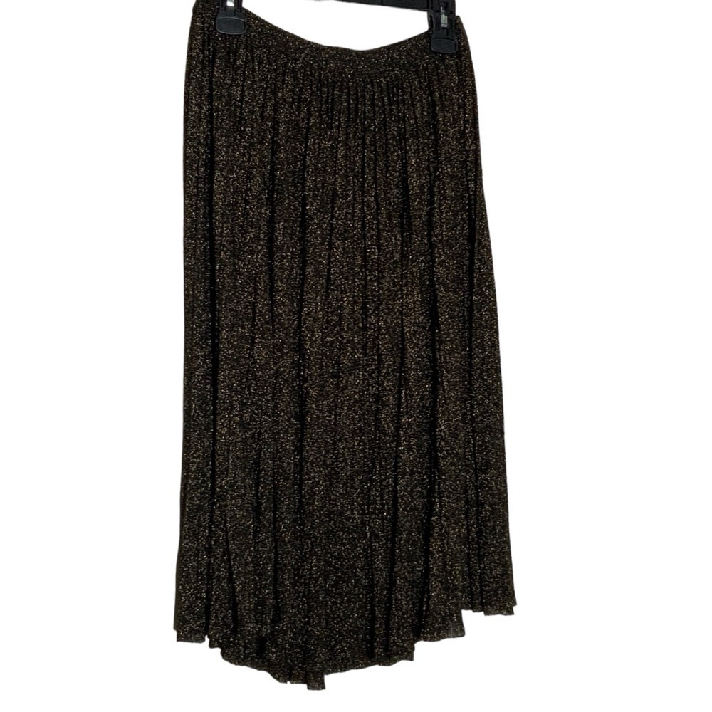 T. TAHARI metallic and viscose blend full skirt. Midi length. Size s/p - Picture 5 of 8